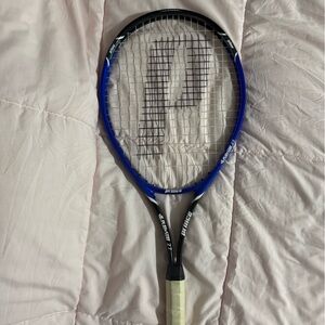 Blue and Black Tennis Racket
